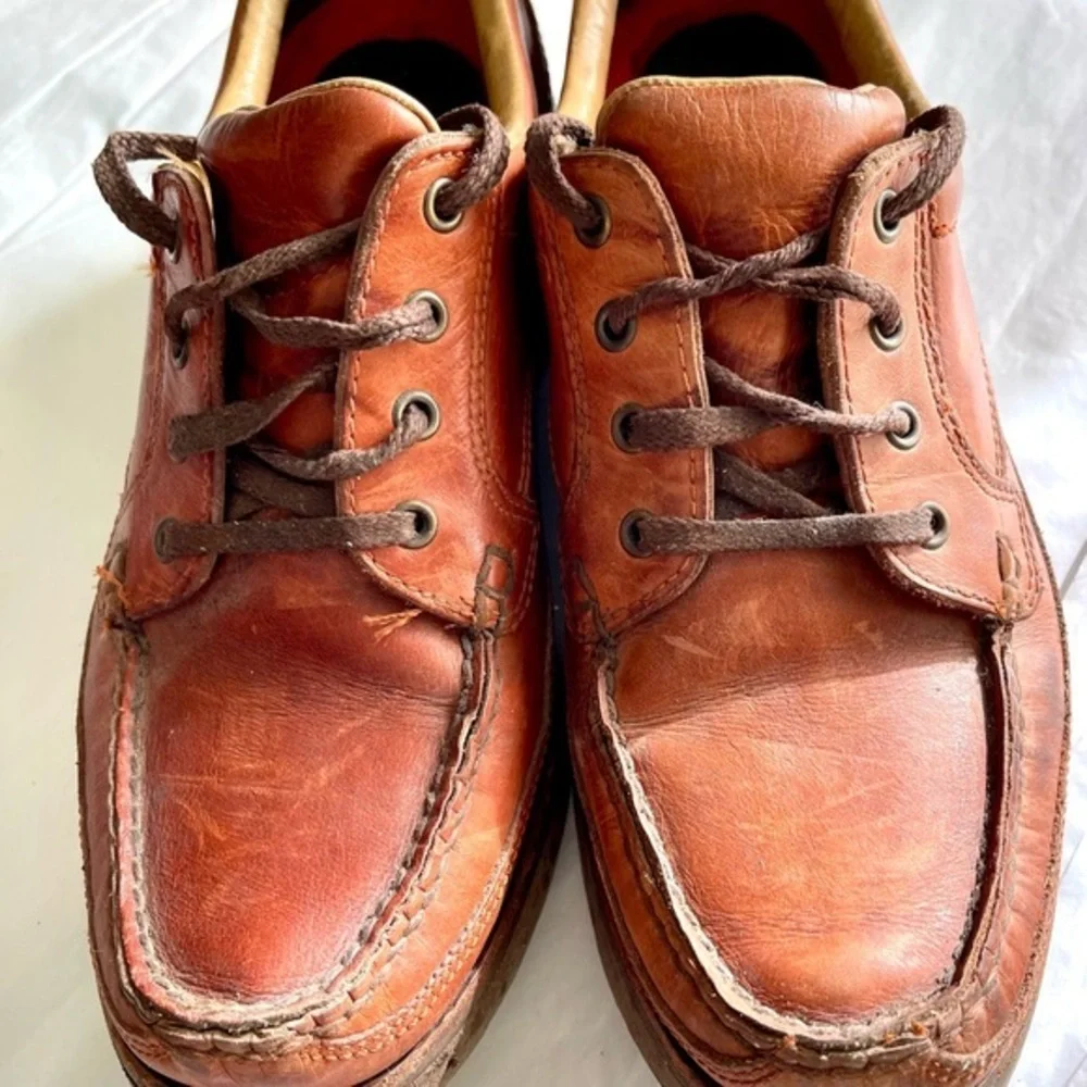 10 M Gortex Rocksport Rockport Vibram Leather Lace  Up Shoes Brown Waterproof